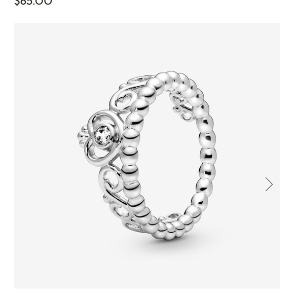 Pandora | Jewelry | Pandora Sterling Silver Princess Tiara Crown Ring ...